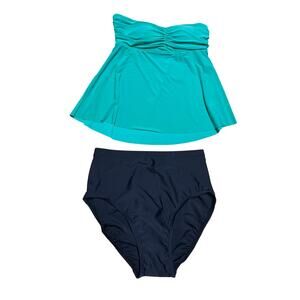 Magicsuit NWT Ava Bandeau Tankini Set High Rise Bikini Size 8 Straps Included